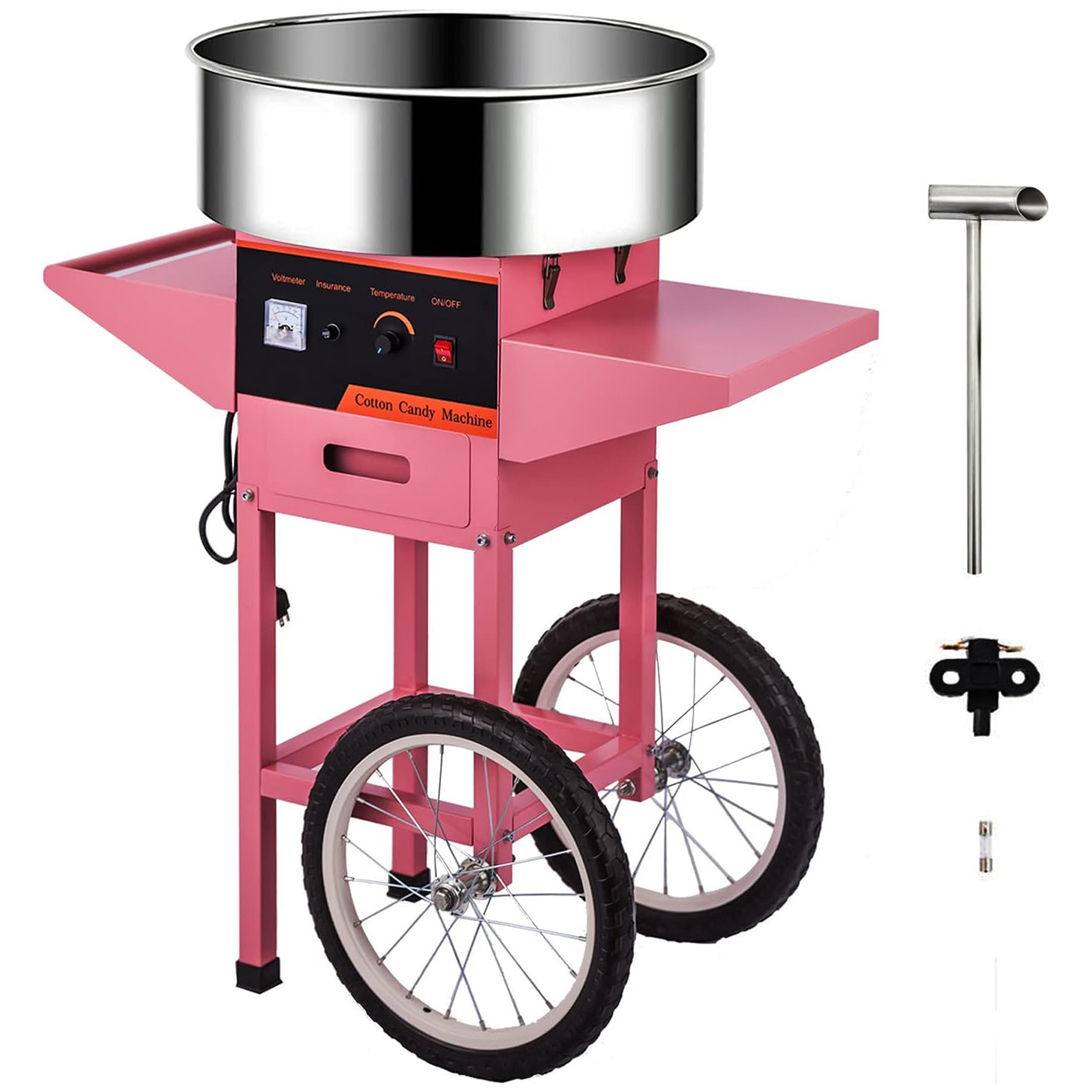 Candy Floss Machine - Máquina de Algodão Doce Comercial Rosa